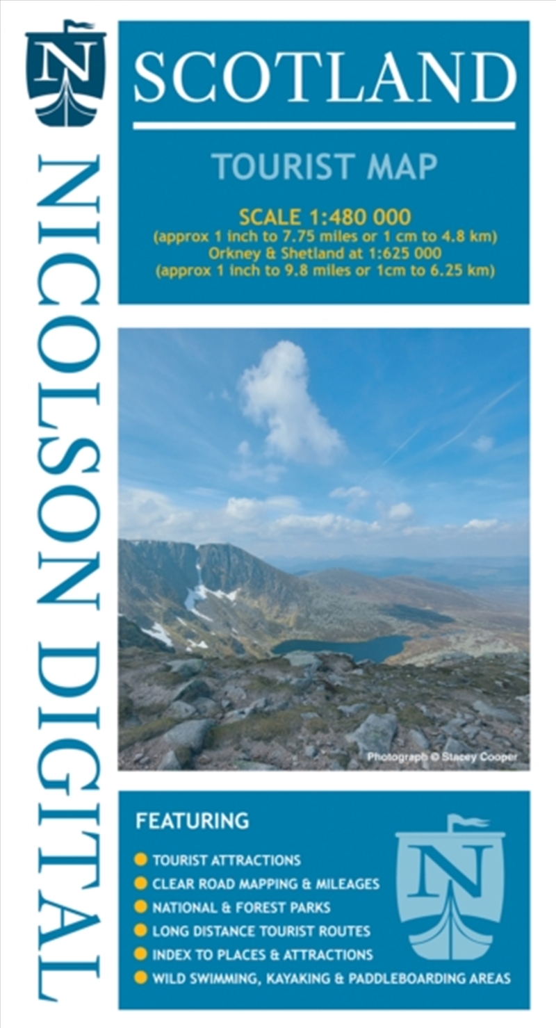 Nicolson Scotland Tourist Map/Product Detail/Geography