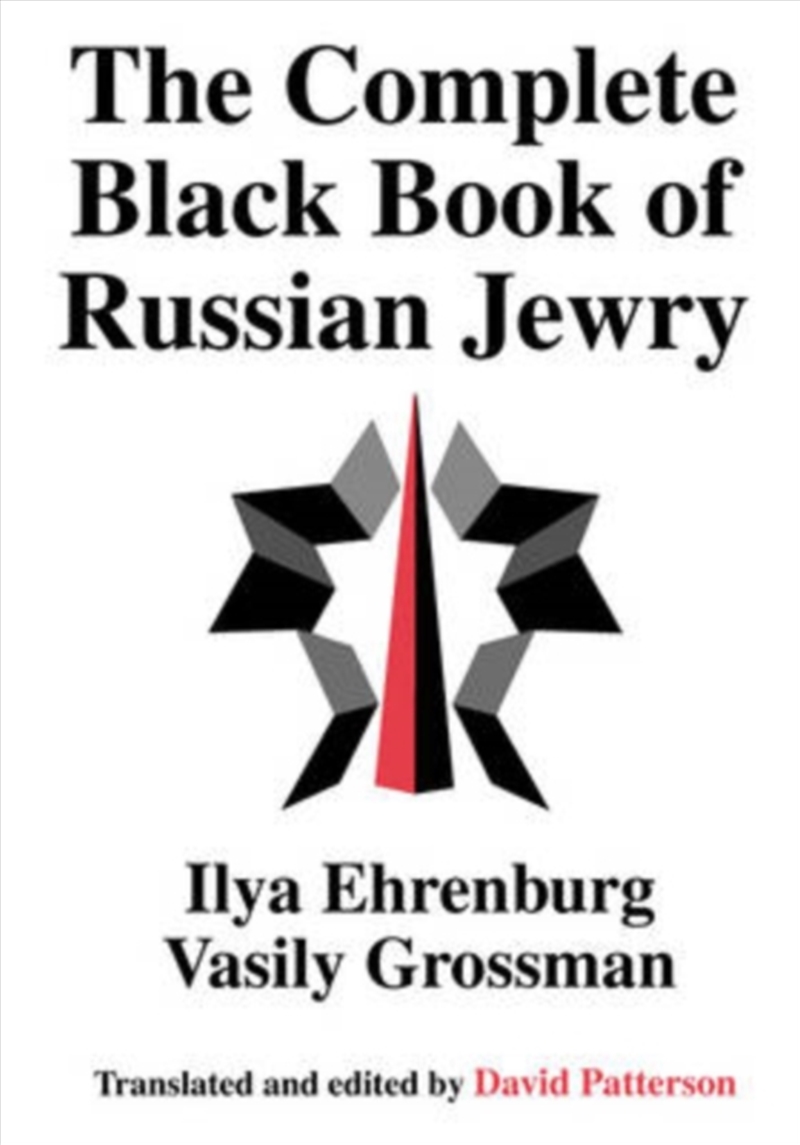 The Complete Black Book Of Russian Jewry/Product Detail/History