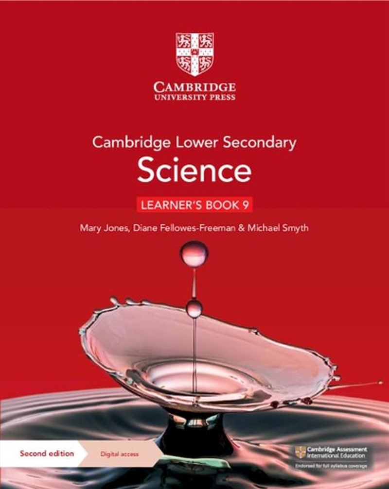 Cambridge Lower Secondary Science Learner's Book 9 With Digital Access (1 Year)/Product Detail/Science