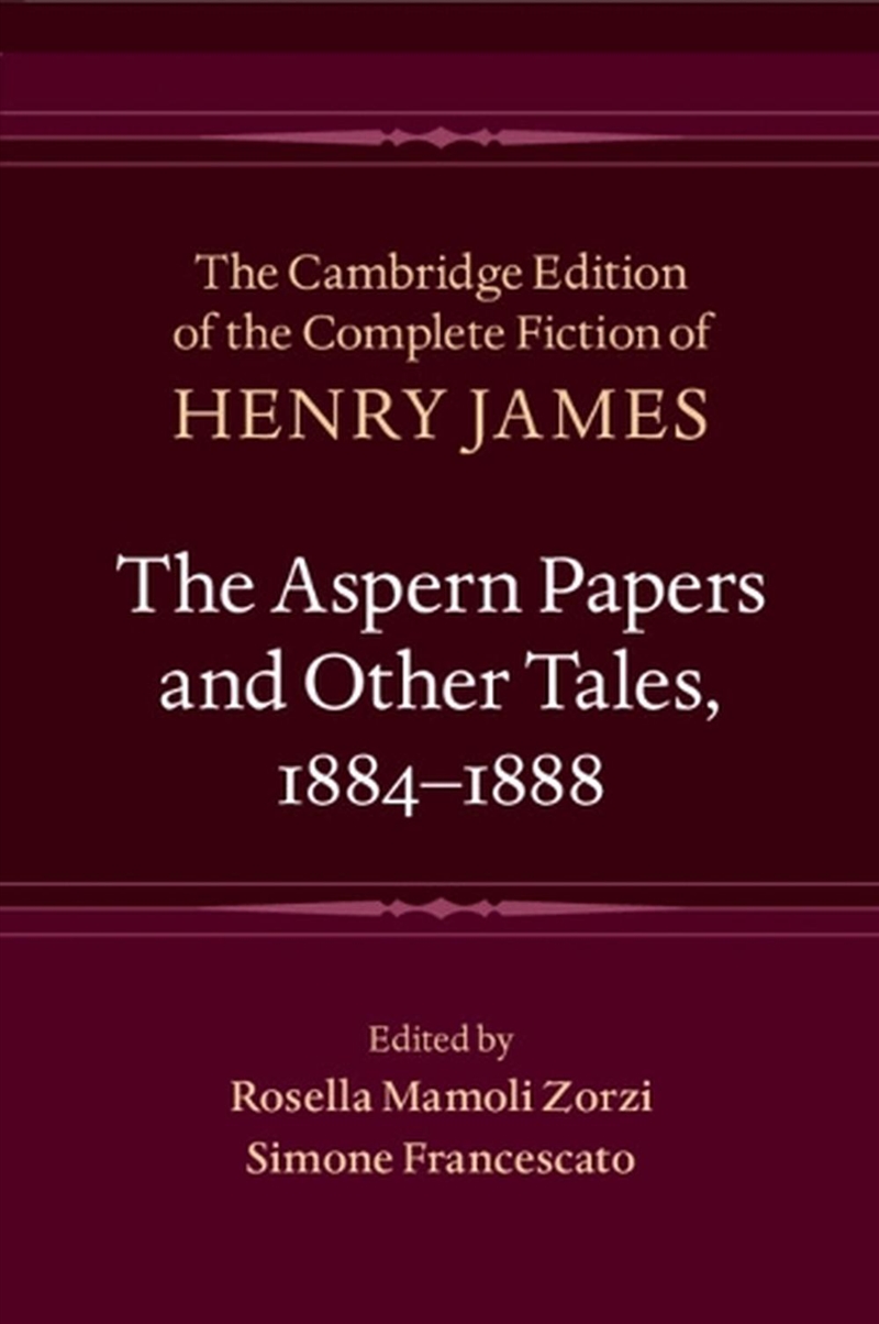 The Aspern Papers And Other Tales, 1884–1888/Product Detail/Literature & Poetry