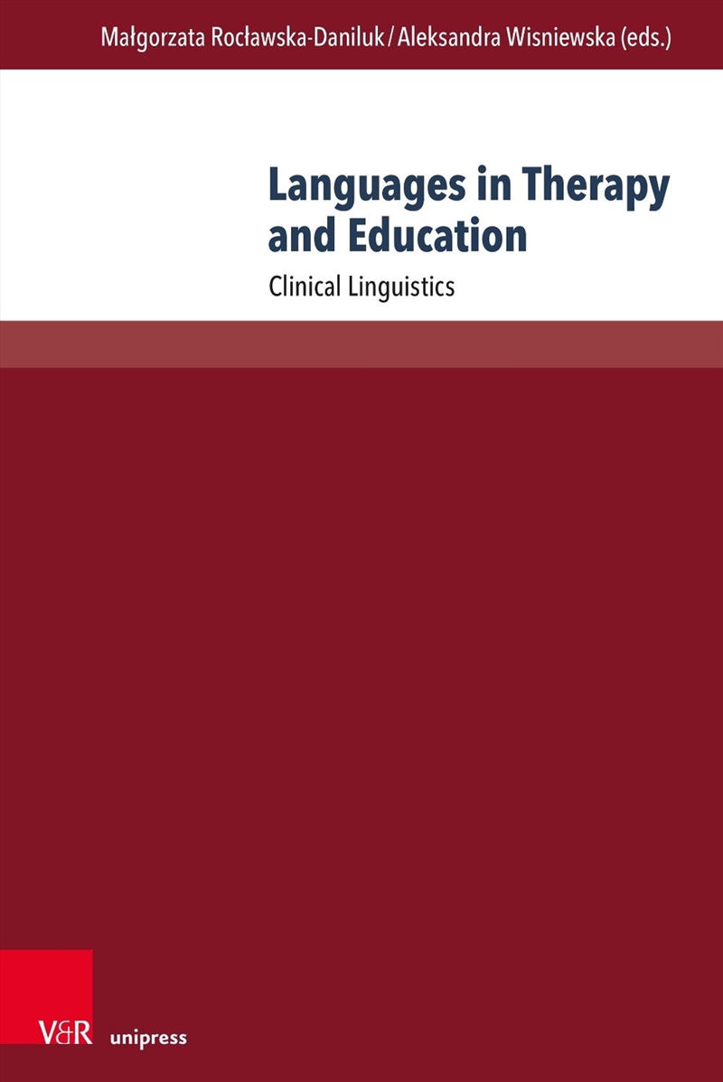 Languages In Therapy And Education : Clinical Linguistics/Product Detail/Language & Linguistics
