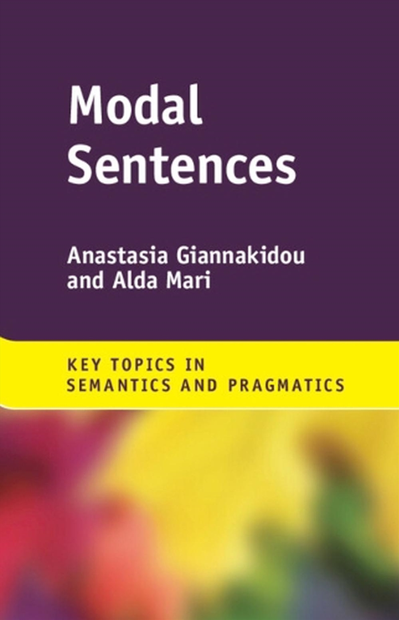 Modal Sentences/Product Detail/Language & Linguistics