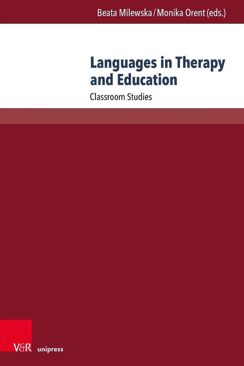 Languages In Therapy And Education : Classroom Studies/Product Detail/Language & Linguistics