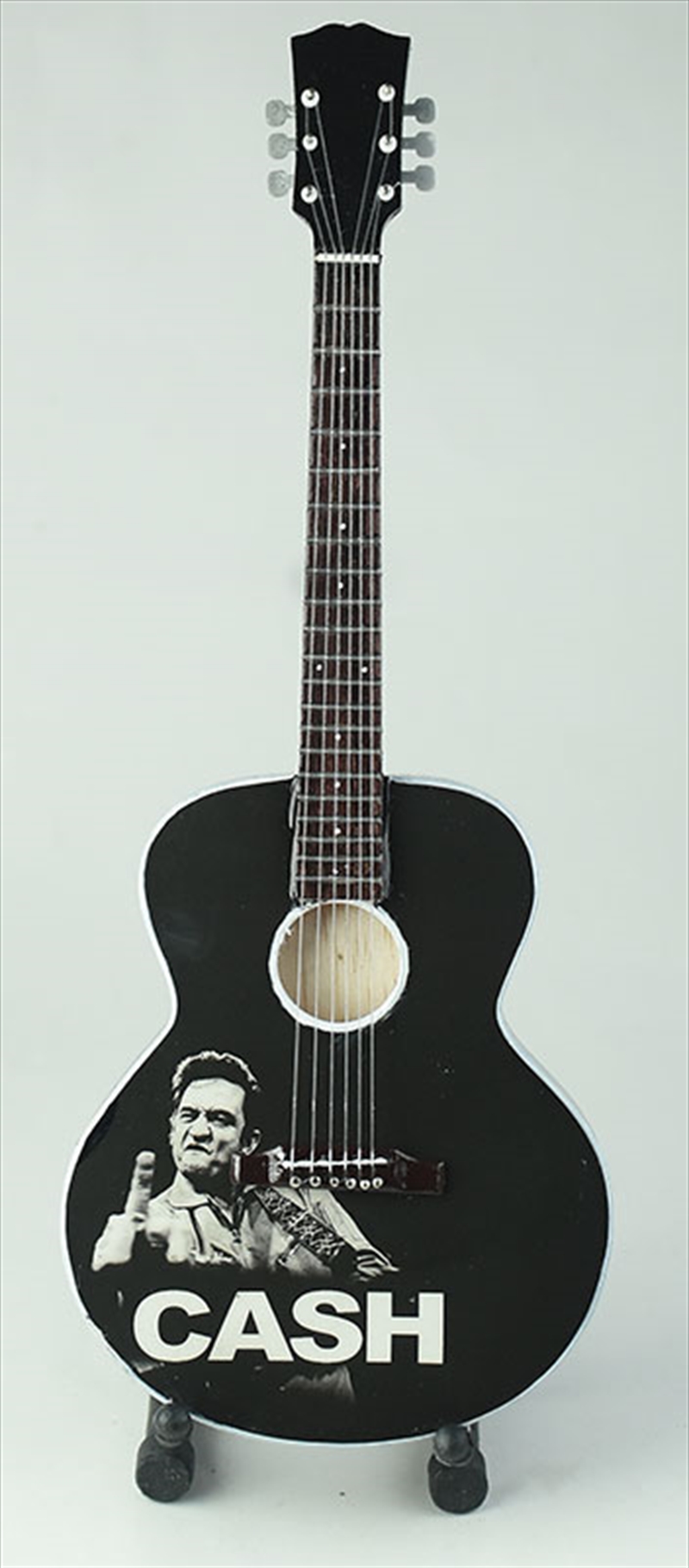 Miniature Guitar Acoustic Johnny Cash Middle Finger/Product Detail/Collectables