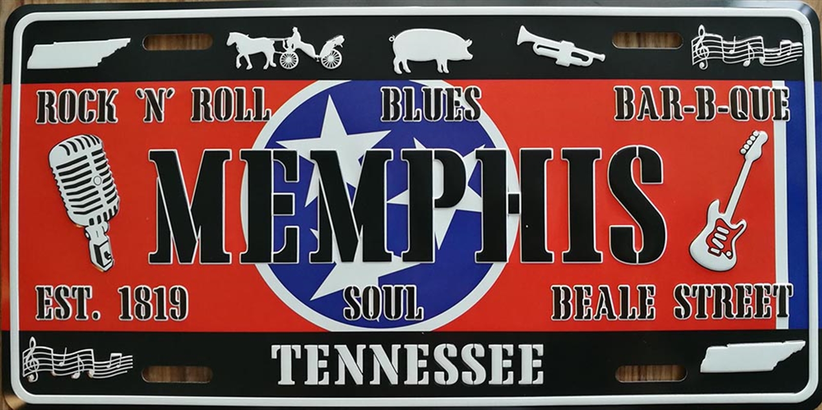 Licence Plate Memphis Icons/Product Detail/Posters & Prints