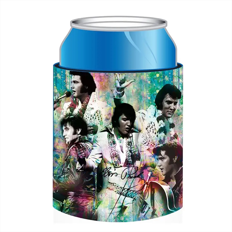 Elvis Huggie/Koozie - Colorful Collage/Product Detail/Drinkware