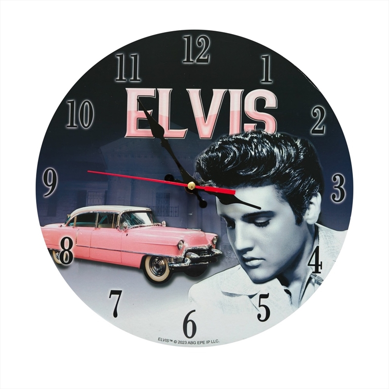 Elvis Clock - Pink Caddy/Product Detail/Clocks