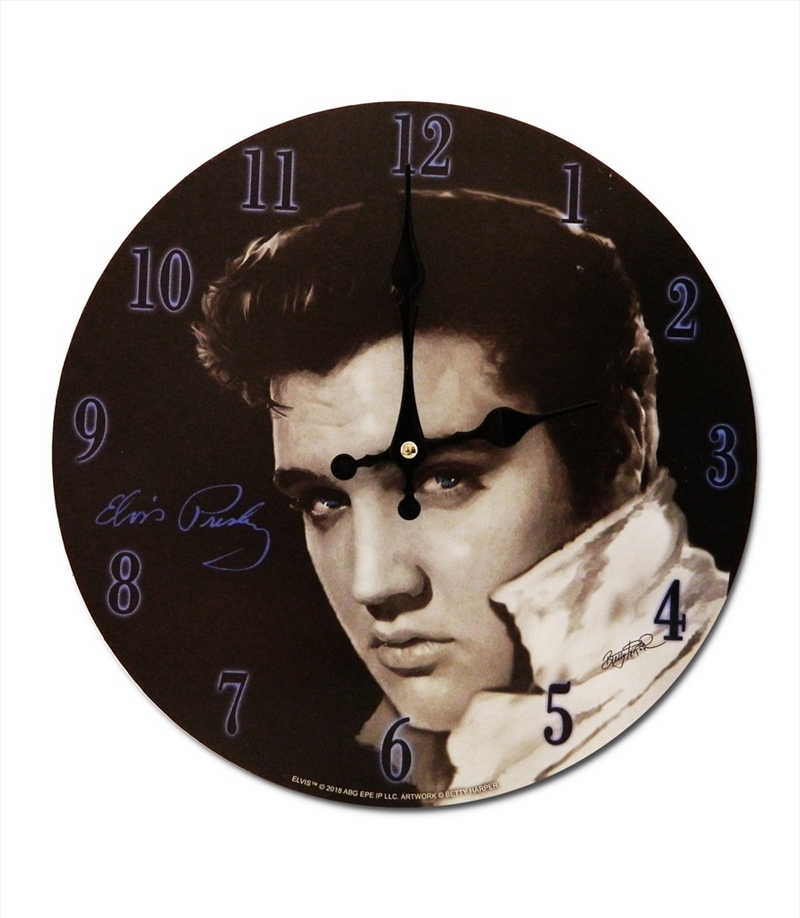 Elvis Clock - Black & White Photo/Product Detail/Clocks
