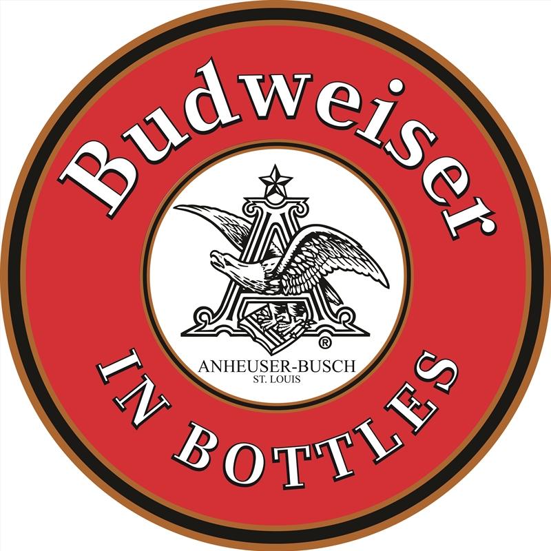 Budweiser Dome Tin Sign 38.1 Cm Dia/Product Detail/Posters & Prints