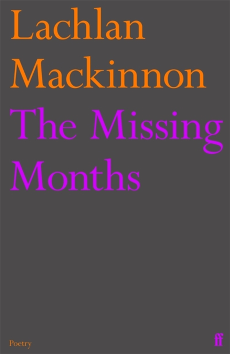 The Missing Months/Product Detail/Poetry