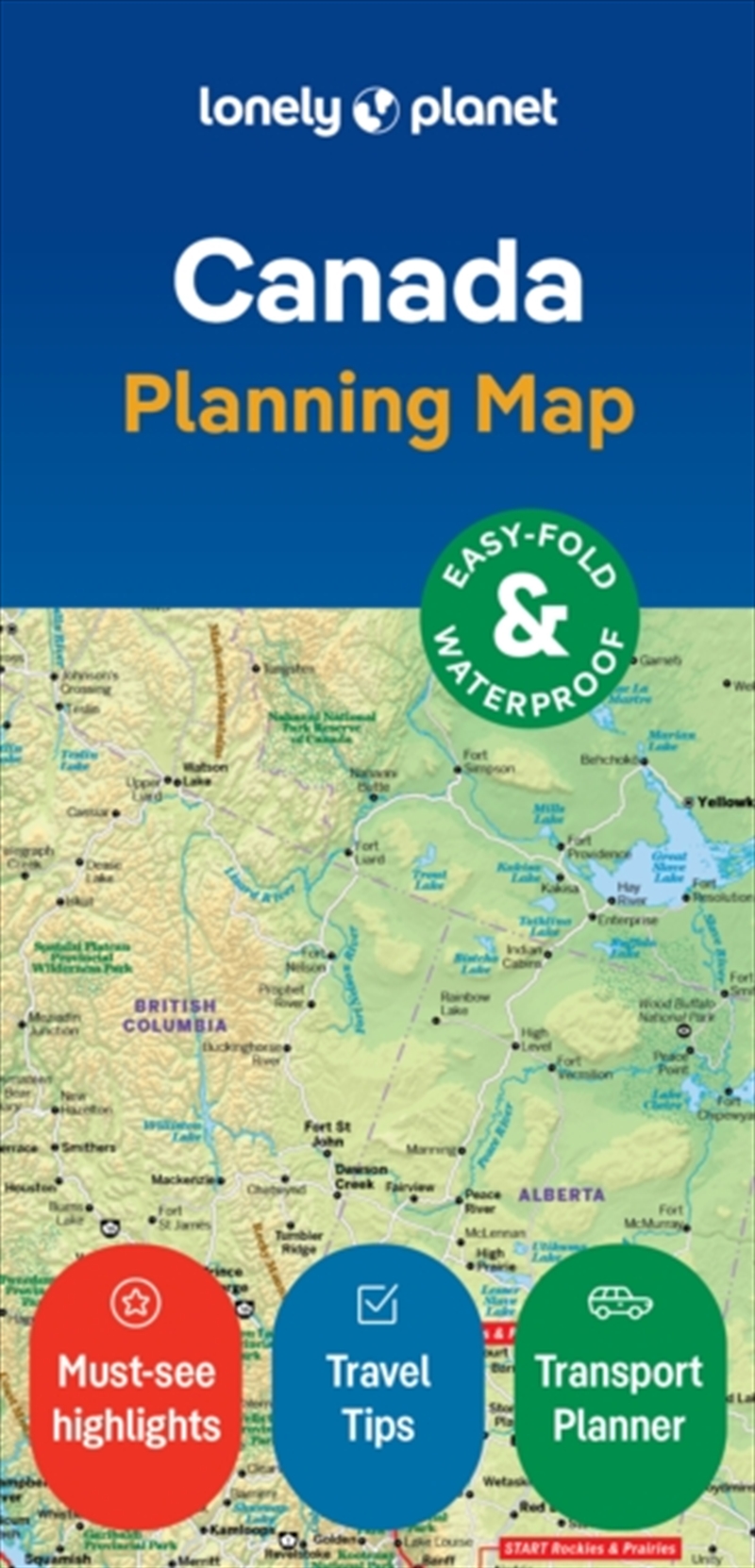 Lonely Planet Canada Planning Map/Product Detail/Geography