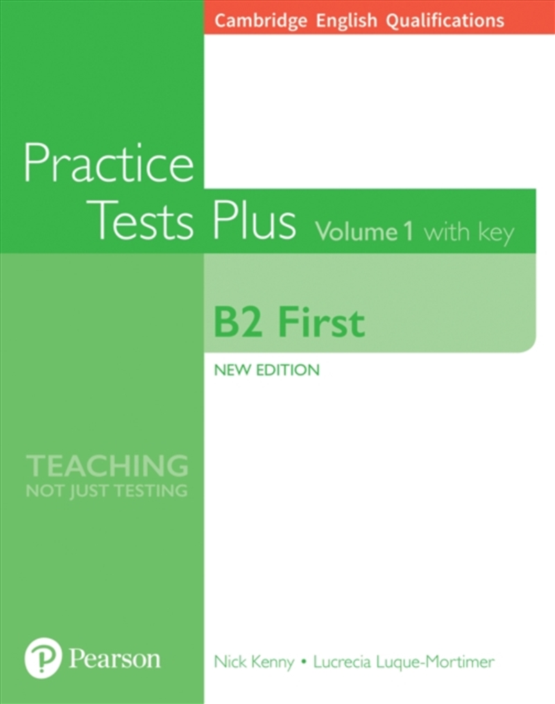 Cambridge English Qualifications: B2 First Practice Tests Plus Volume 1 With Key/Product Detail/English