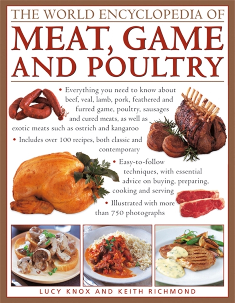 The World Encyclopedia Of Meat, Game And Poultry : Everything You Need To Know About Beef, Veal, Lam/Product Detail/Recipes, Food & Drink
