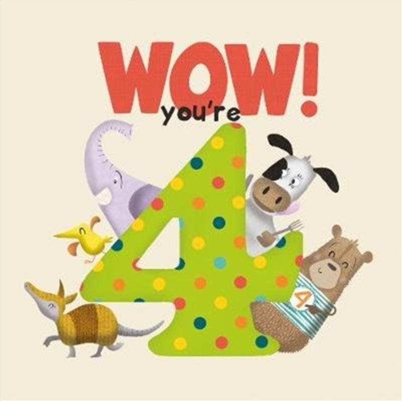 Wow! You're Four Birthday Book/Product Detail/Childrens