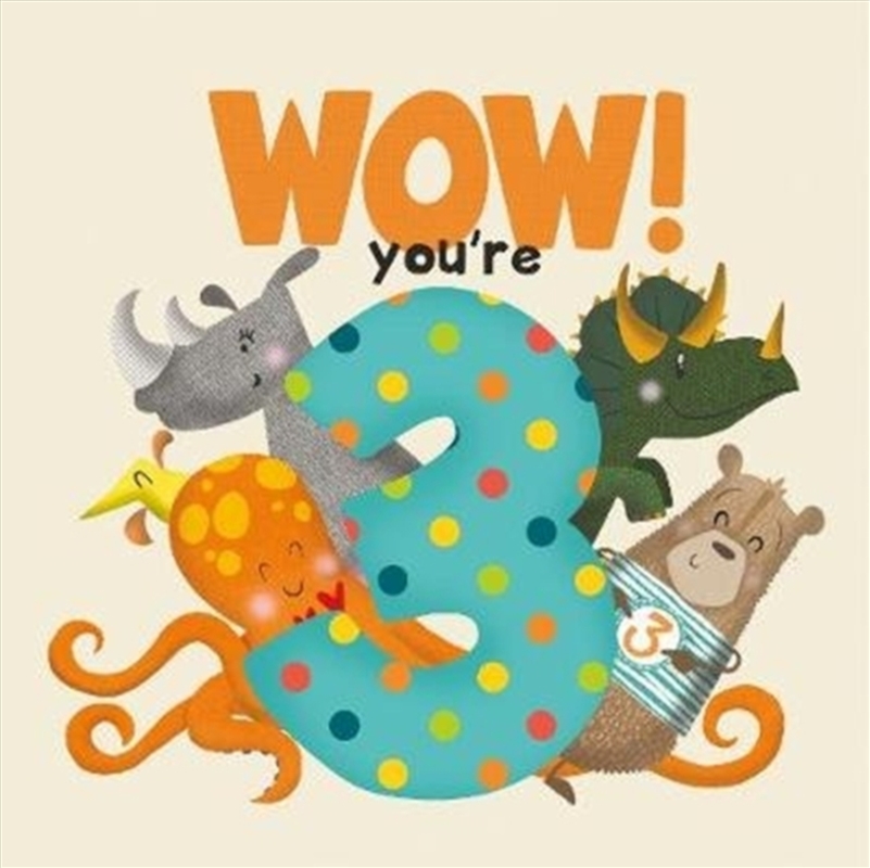 Wow! You're Three Birthday Book/Product Detail/Childrens