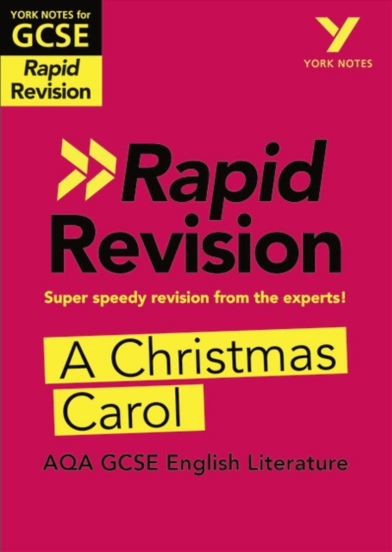York Notes Rapid Aqa Gcse (Revision Guide) A Christmas Carol - For 2026, 2027 Exams/Product Detail/Education & Textbooks