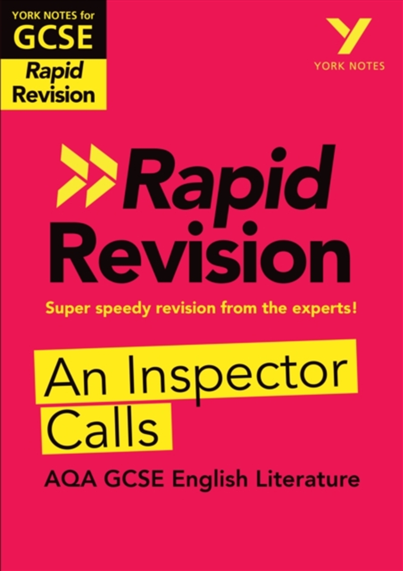 York Notes Rapid Aqa Gcse (Revision Guide) An Inspector Calls - For 2026, 2027 Exams/Product Detail/Education & Textbooks