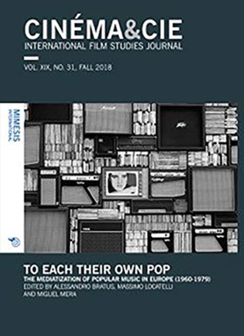 Cinema&Cie, International Film Studies Journal, Vol. Xix, No. 31, Fall 2018 : To Each Their Own Pop./Product Detail/Arts & Entertainment
