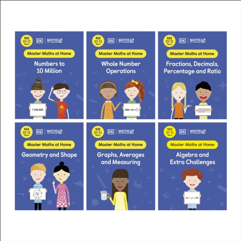 Maths — No Problem! Collection Of 6 Workbooks, Ages 10-11 (Key Stage 2)/Product Detail/Maths