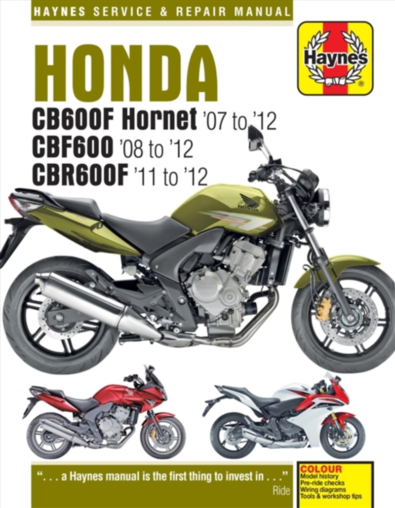 Honda Cb600 Hornet, Cbf600 & Cbr600F (07 - 12)/Product Detail/Transportation