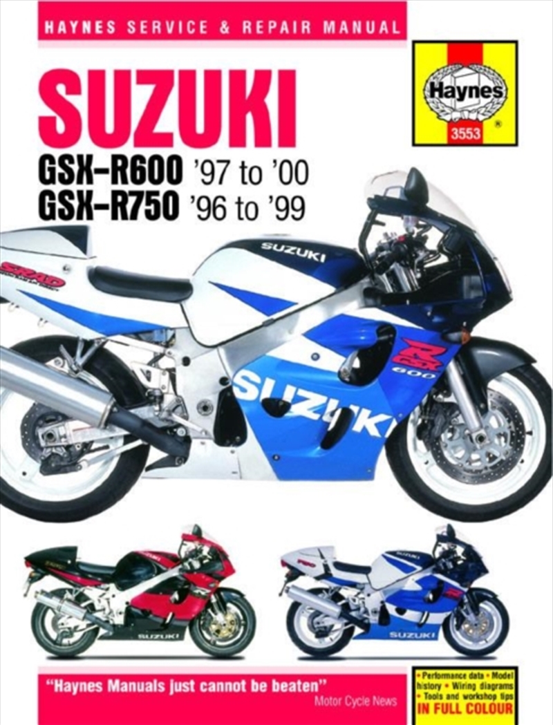 Suzuki Gsx-R600 & 750 (96 - 00) Haynes Repair Manual/Product Detail/Transportation