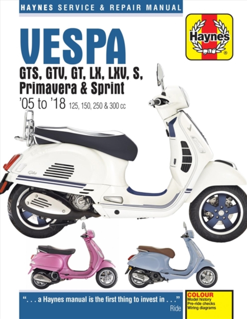 Vespa Gts, Gtv, Gt, Lx, Lxv, S, Primavera & Sprint (05 - 18)/Product Detail/Transportation
