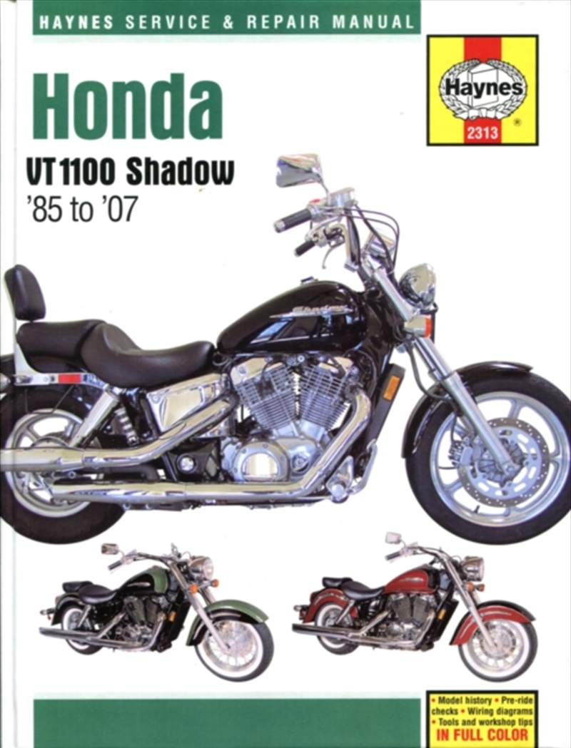 Honda Vt1100 Shadow (85-07) Haynes Repair Manual/Product Detail/Transportation