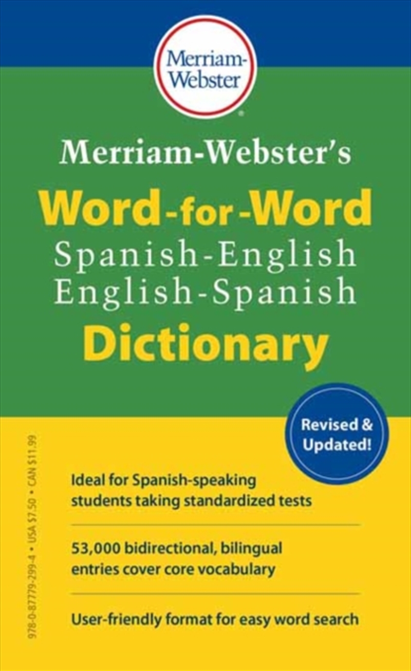 Merriam-Webster's Word-For-Word Spanish-English Dictionary /Product Detail/Reference & Encylopaedias