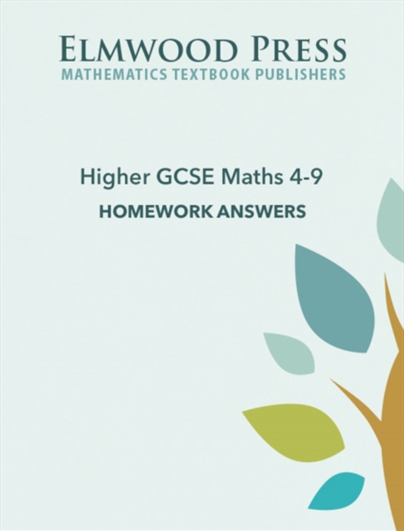 Higher Gcse Maths 4-9 Homework Answers/Product Detail/Maths