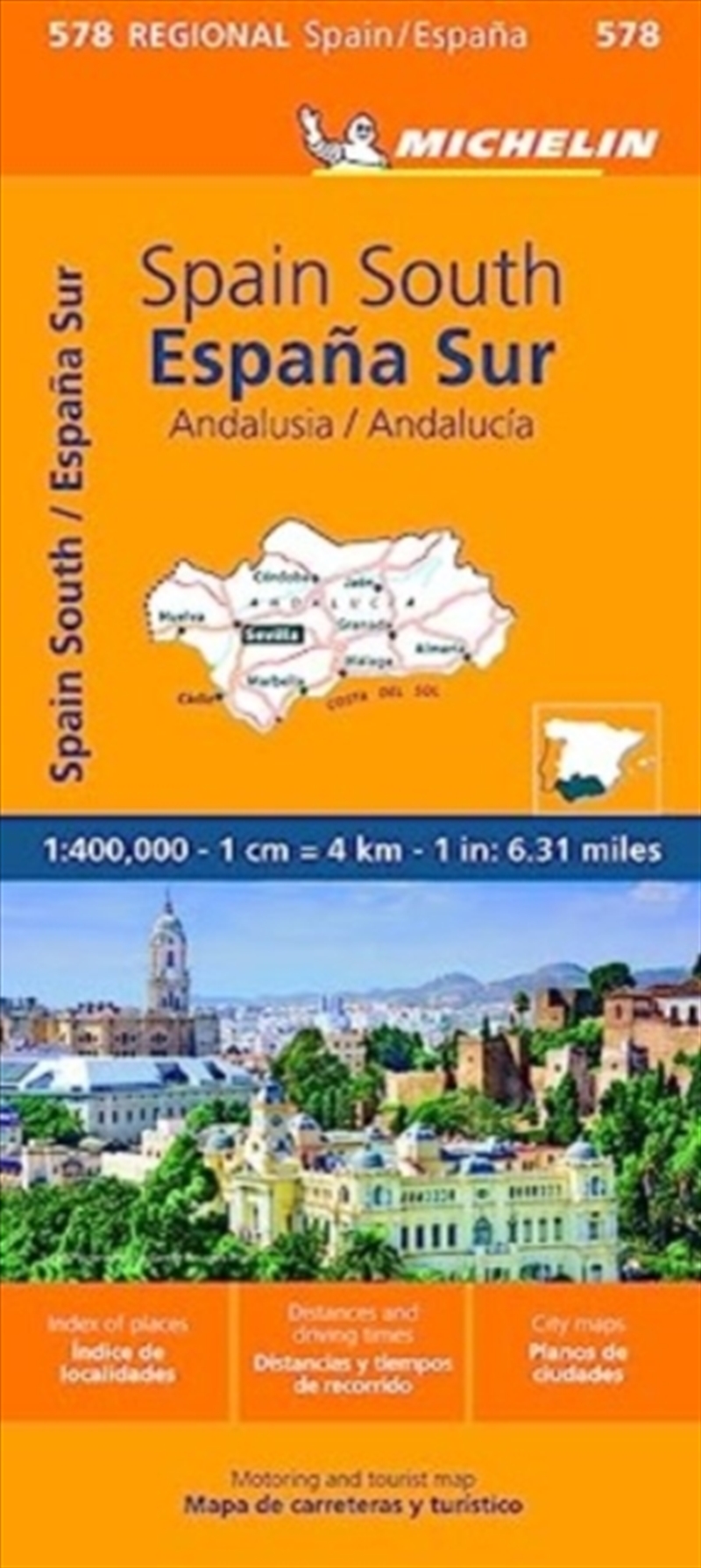 Andalucia - Michelin Regional Map 578/Product Detail/Geography