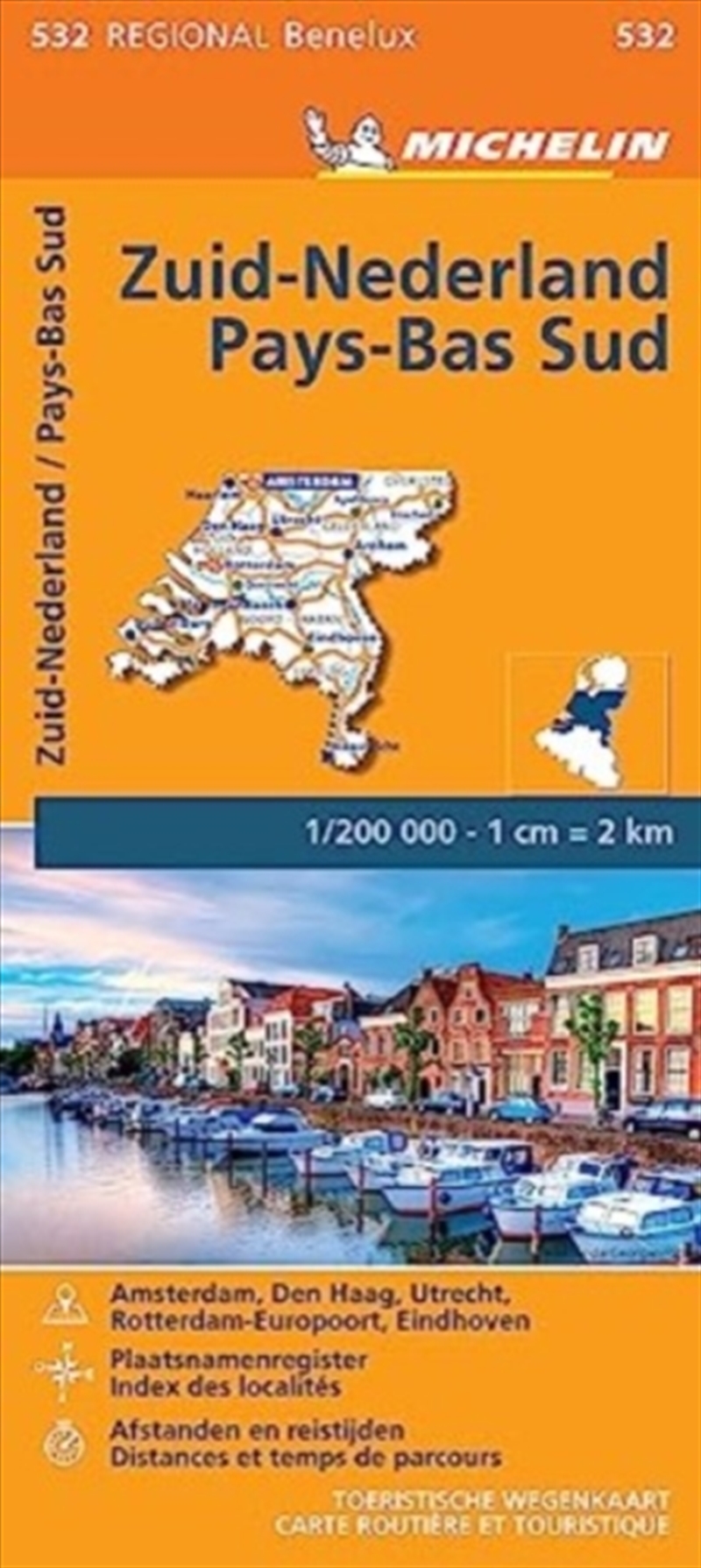 Netherlands South - Michelin Regional Map 532/Product Detail/Geography