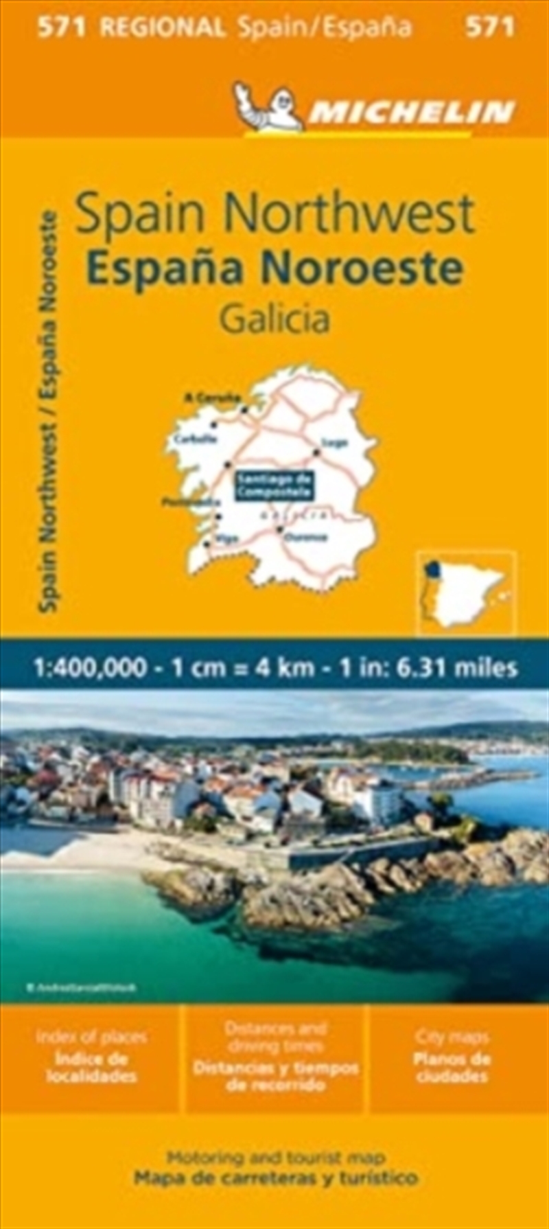 Galicia - Michelin Regional Map 571/Product Detail/Geography