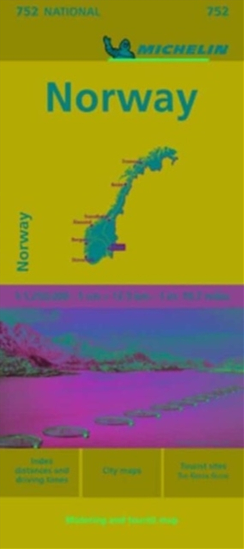 Norway - Michelin National Map 752/Product Detail/Geography