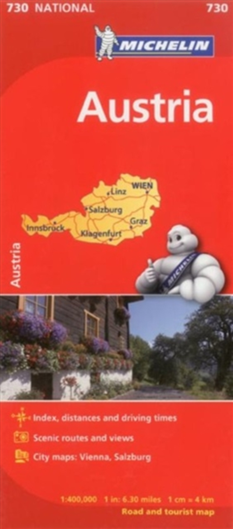 Austria - Michelin National Map 730/Product Detail/Geography