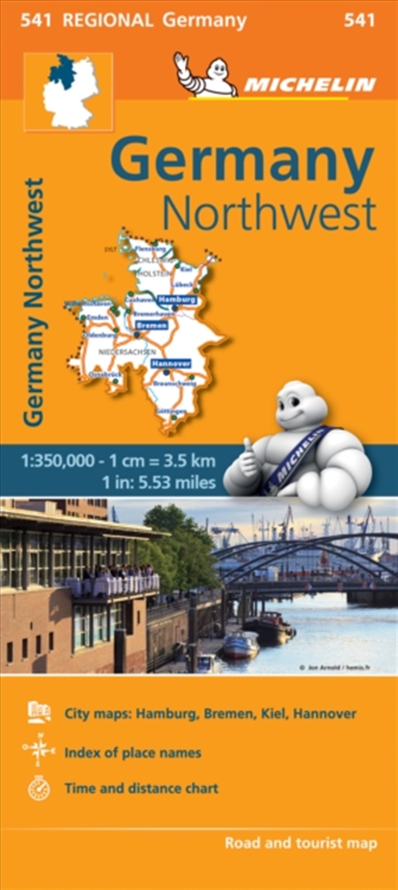 Germany Northwest - Michelin Regional Map 541 : Map/Product Detail/Geography