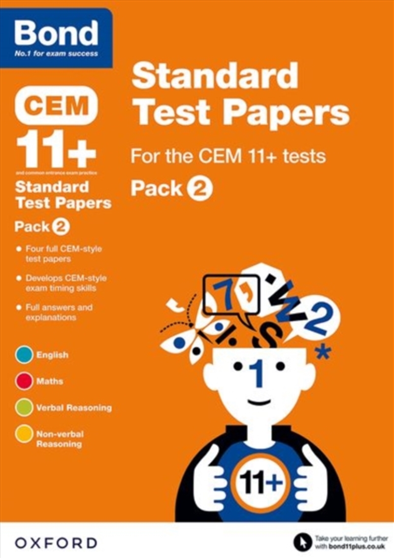 Cem: Bond 11+ Standard Test Papers: Ready For The 2025 Cambridge Select Insight Exam : Pack 2/Product Detail/Teaching