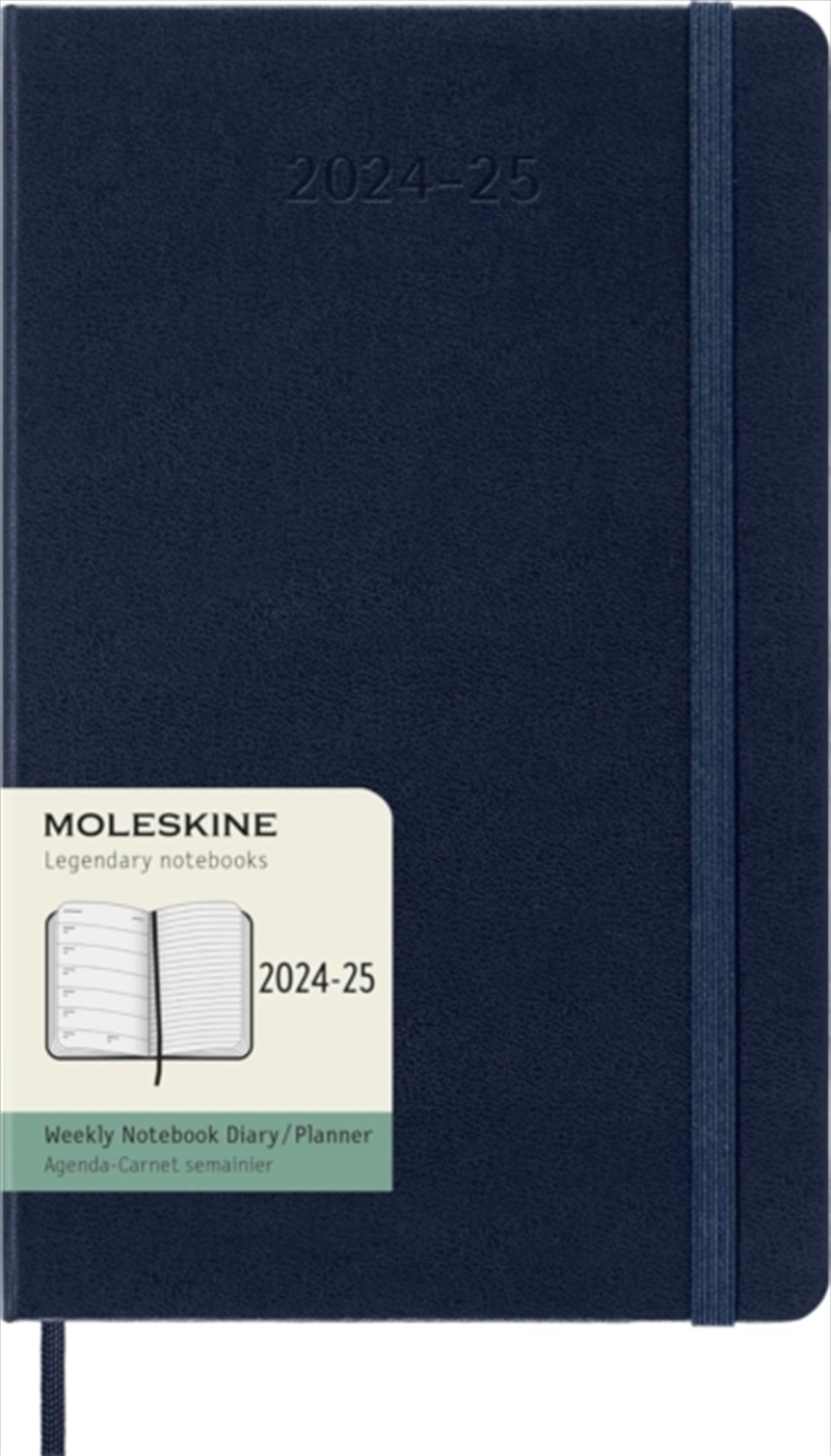 Moleskine 2025 18-Month Weekly Large Hardcover Notebook: Sapphire Blue/Product Detail/Calendars & Diaries