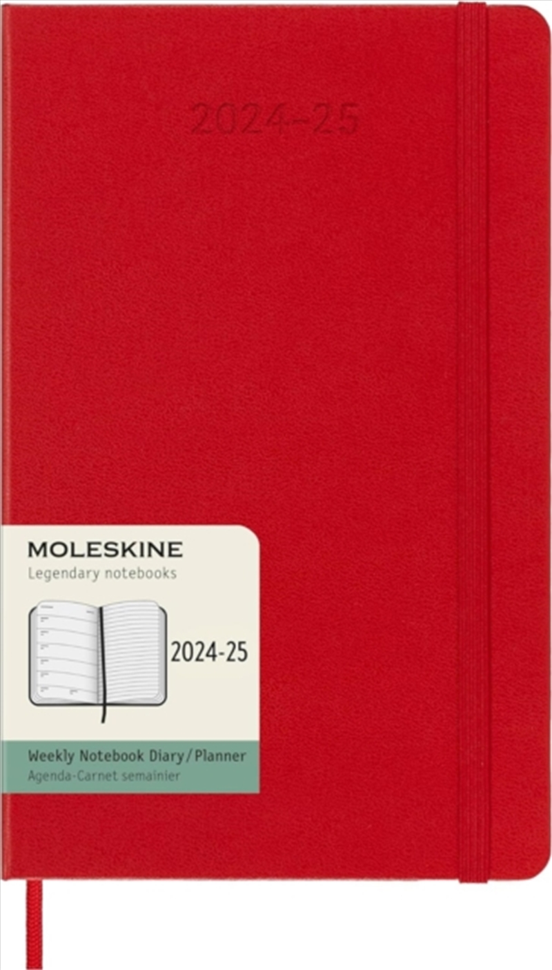 Moleskine 2025 18-Month Weekly Large Hardcover Notebook: Scarlet Red/Product Detail/Calendars & Diaries