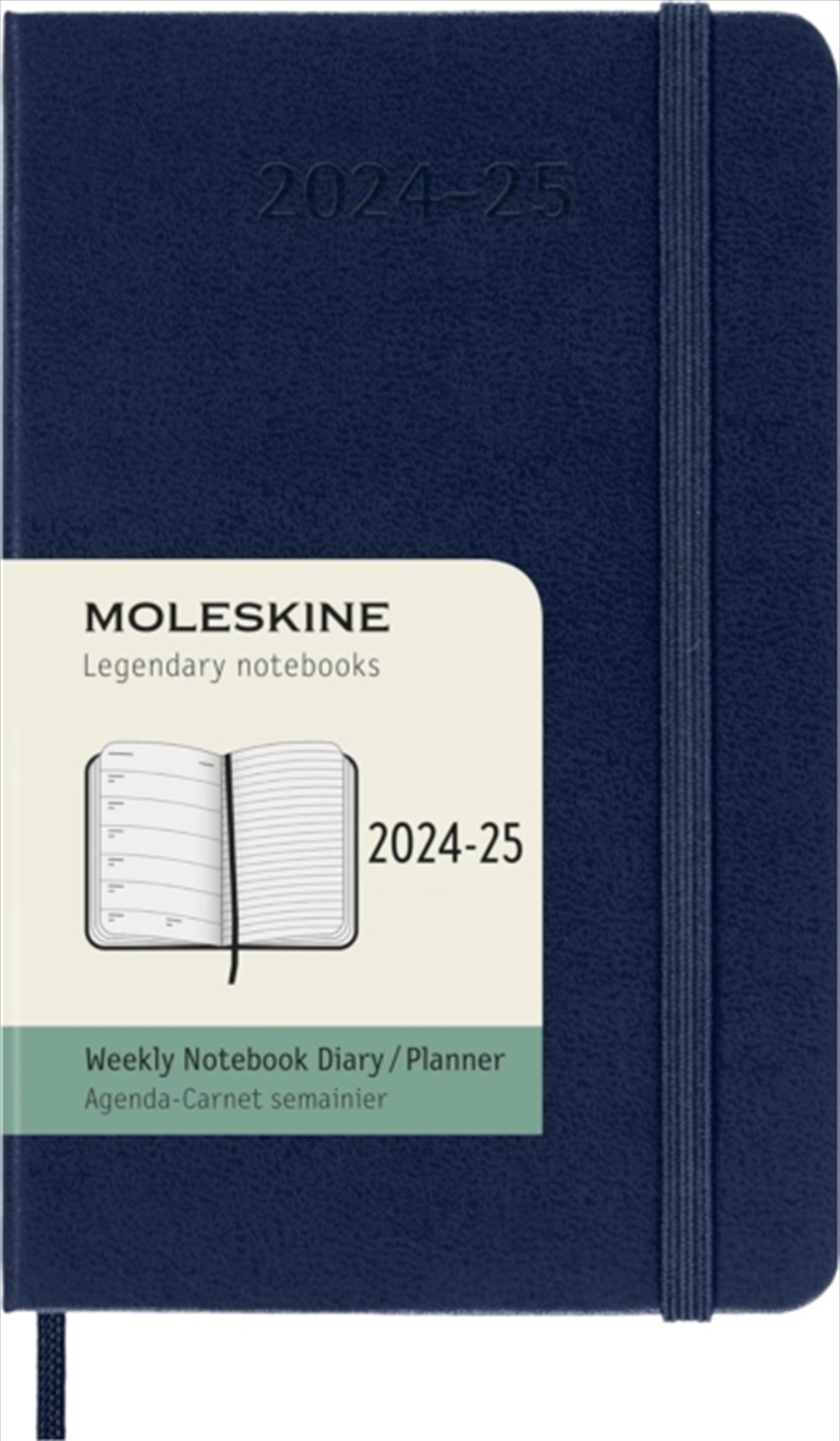 Moleskine 2025 18-Month Weekly Pocket Hardcover Notebook: Sapphire Blue/Product Detail/Calendars & Diaries