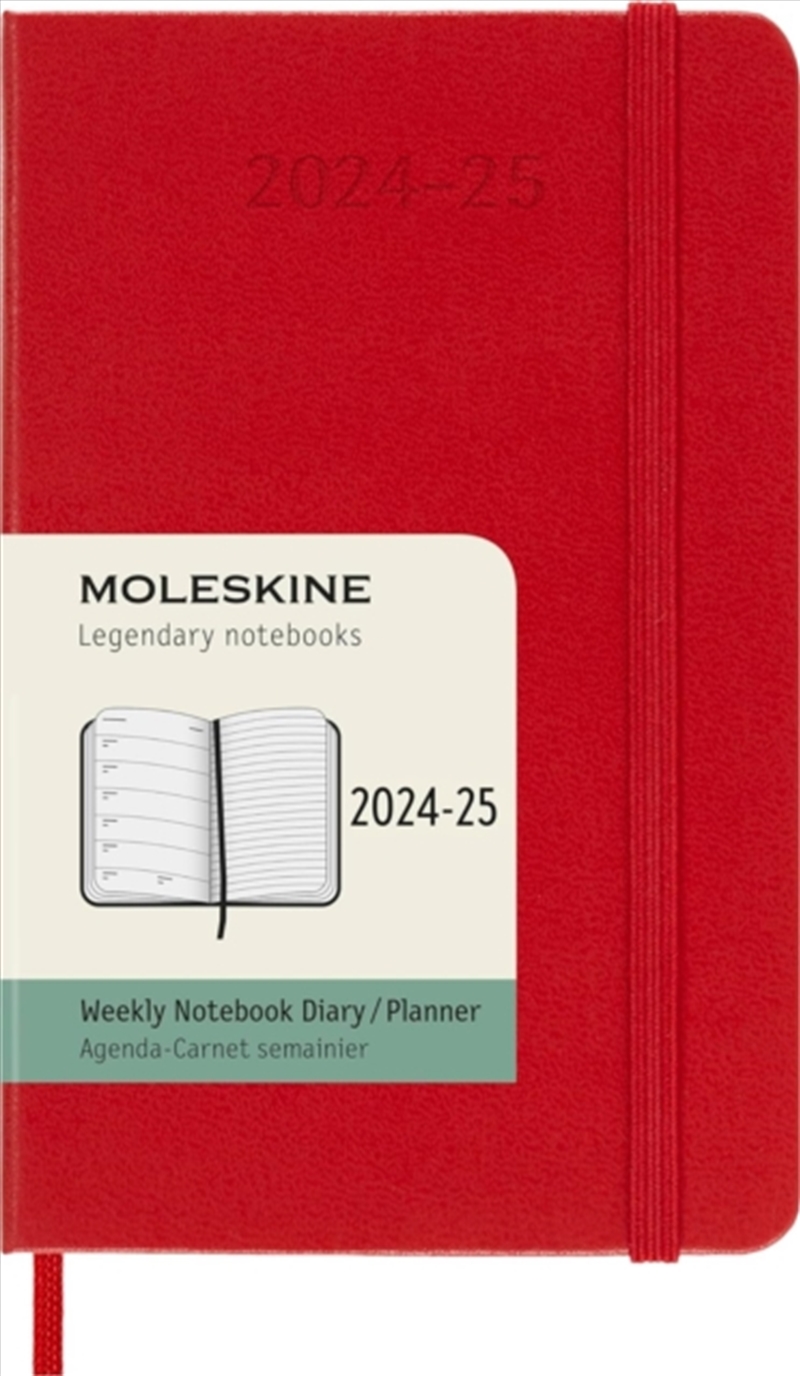Moleskine 2025 18-Month Weekly Pocket Hardcover Notebook: Scarlet Red/Product Detail/Calendars & Diaries