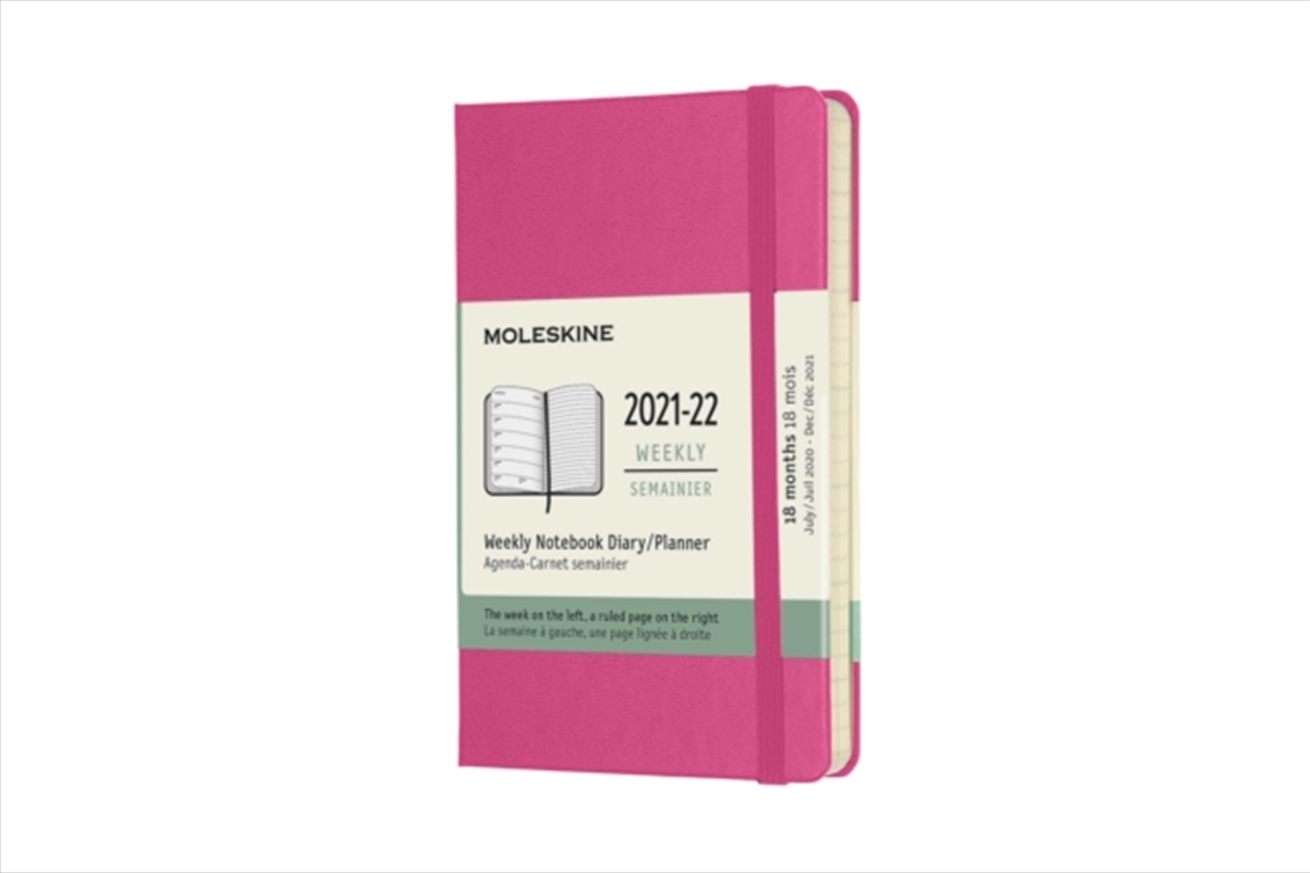 Moleskine 2022 18-Month Weekly Pocket Hardcover Notebook : Bougainvillea Pink/Product Detail/Calendars & Diaries