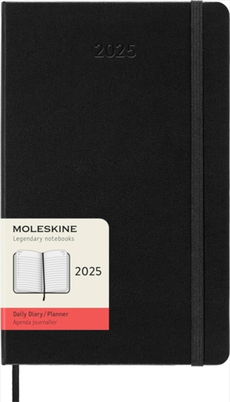 Moleskine 2025 12-Month Daily Large Hardcover Notebook: Black/Product Detail/Calendars & Diaries