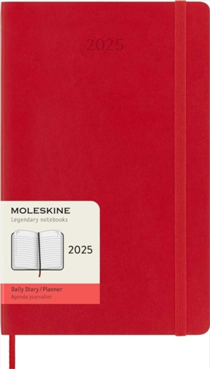 Moleskine 2025 12-Month Daily Large Softcover Notebook: Scarlet Red/Product Detail/Calendars & Diaries