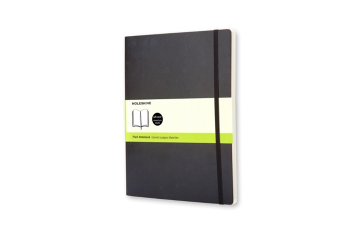 Moleskine Soft Extra Large Plain Notebook Black/Product Detail/Notebooks & Journals
