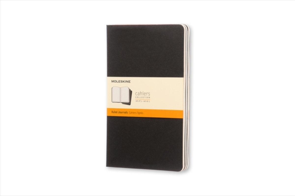 Moleskine Ruled Cahier L - Black Cover (3 Set)/Product Detail/Stationery