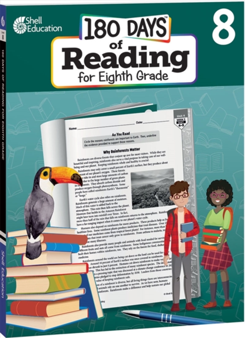 180 Days(Tm): Reading For Eighth Grade : Practice, Assess, Diagnose/Product Detail/English