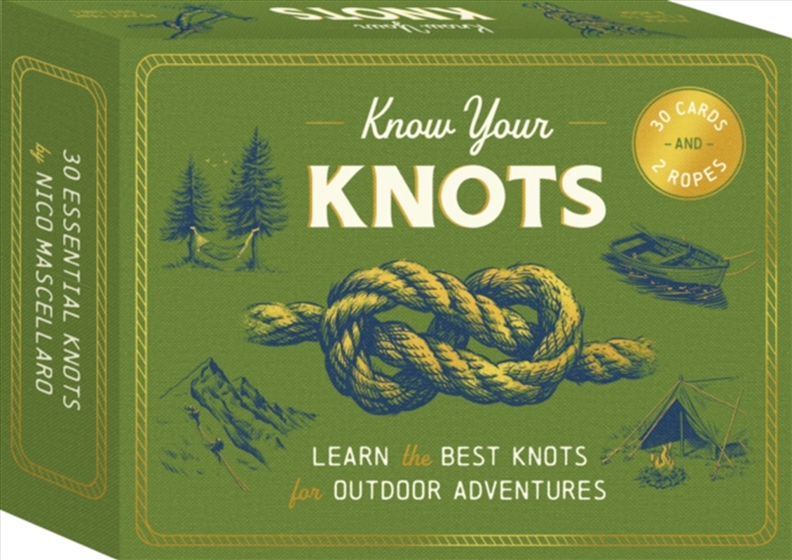 Know Your Knots : Learn The Best Knots For Outdoor Adventures - 30 Cards And 2 Ropes/Product Detail/Sport & Recreation
