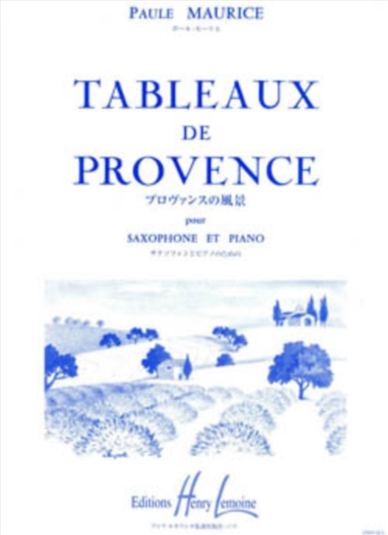 Tableaux De Provence Saxophone & Piano/Product Detail/Media