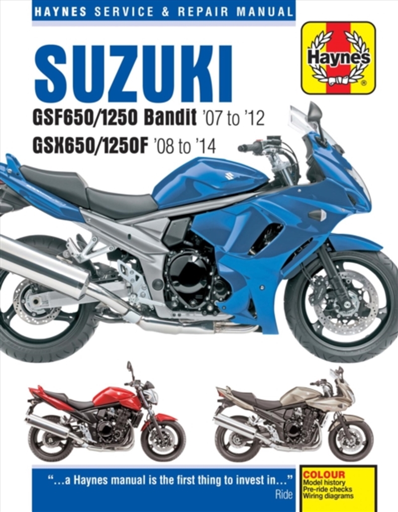 Suzuki Gsf650/1250 Bandit & Gsx650/1250F (07-14) Haynes Repair Manual/Product Detail/Transportation