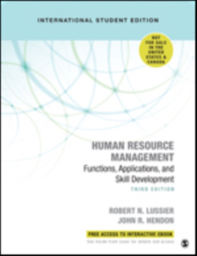 Human Resource Management - International Student Edition : Functions, Applications, And Skill Devel/Product Detail/Business Leadership & Management